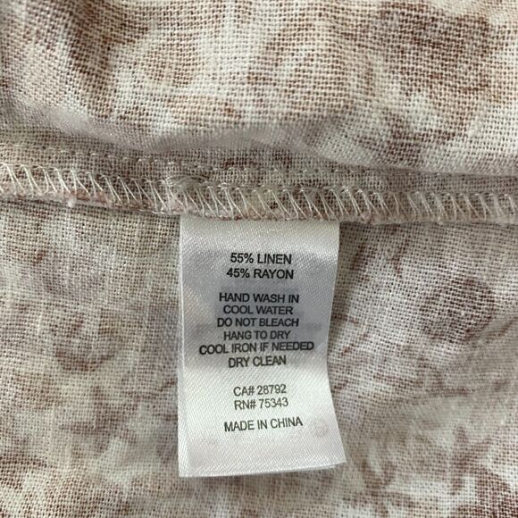 House of Harlow 1960 Floral Tie Strap Linen Blend Tiered Boho Maxi Dress Sz L - Picture 6 of 10